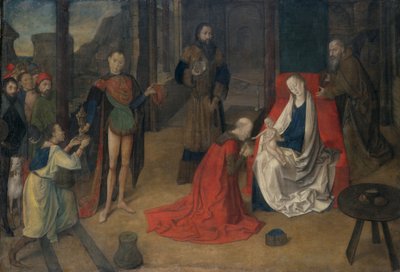 Anbetung der Heiligen Drei Könige, 1465 von Joos van Wassenove